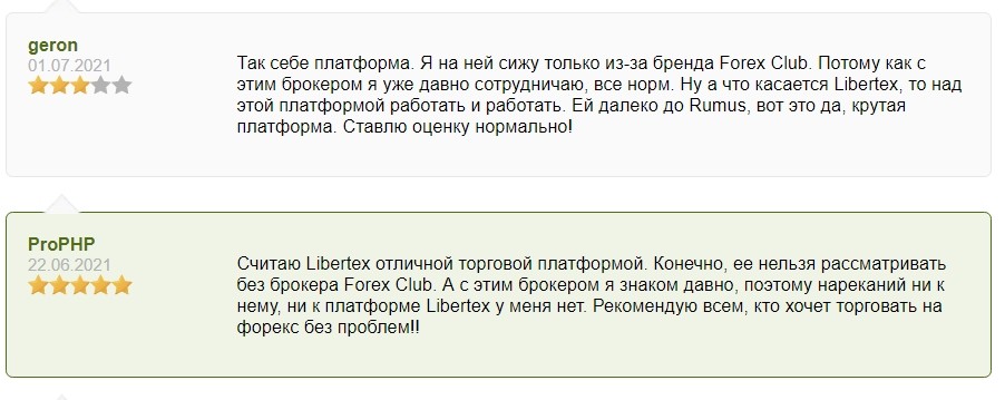 Отзывы о компании Libertex