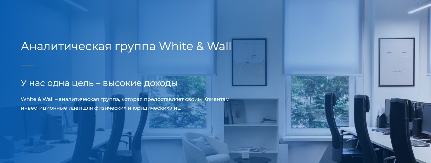 Сайт проекта White and Wall