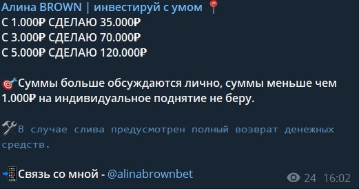 Инвестиции в проект