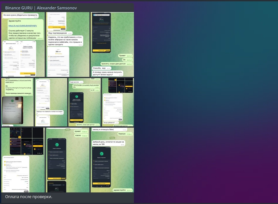Отзывы о проекте Binance Guru Alexander Samsonov