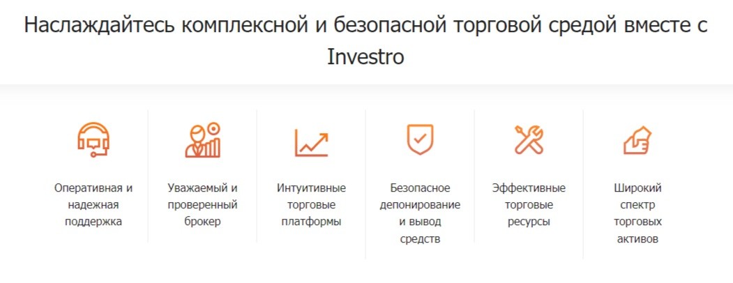 Торговые инструменты Investro fm