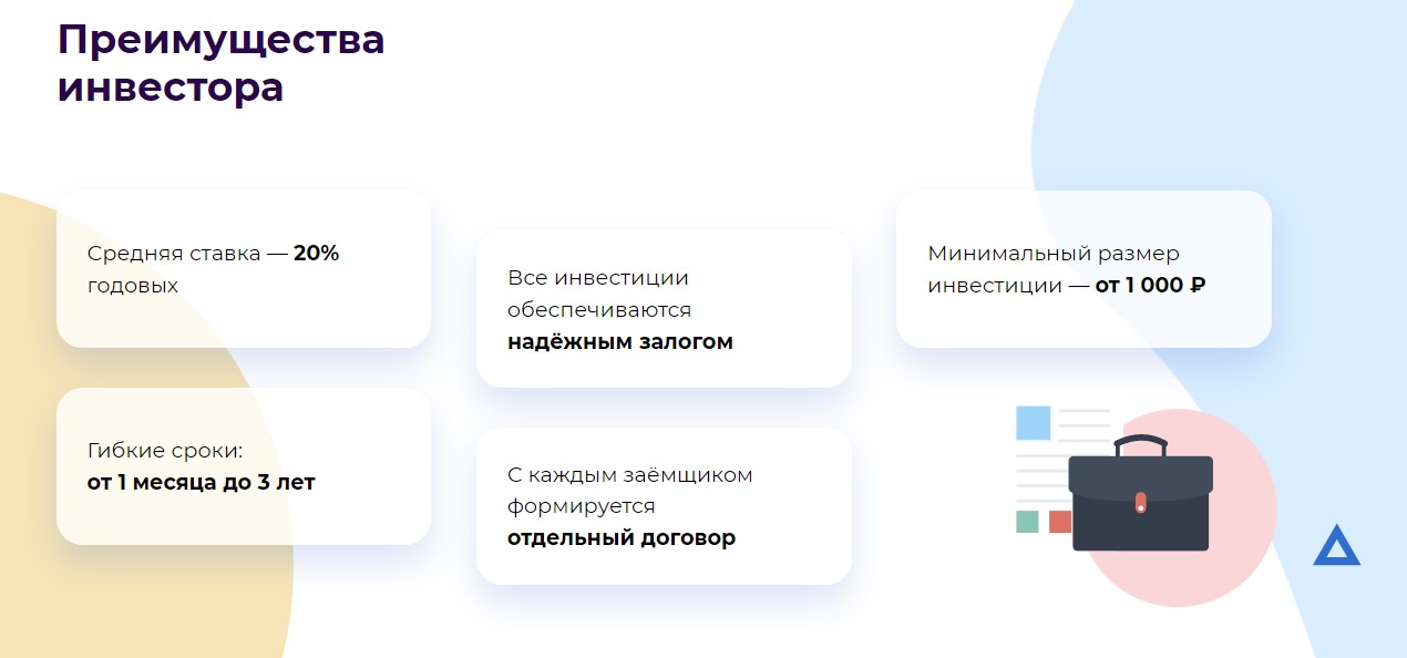 Преимущества инвестора Cofi ru 