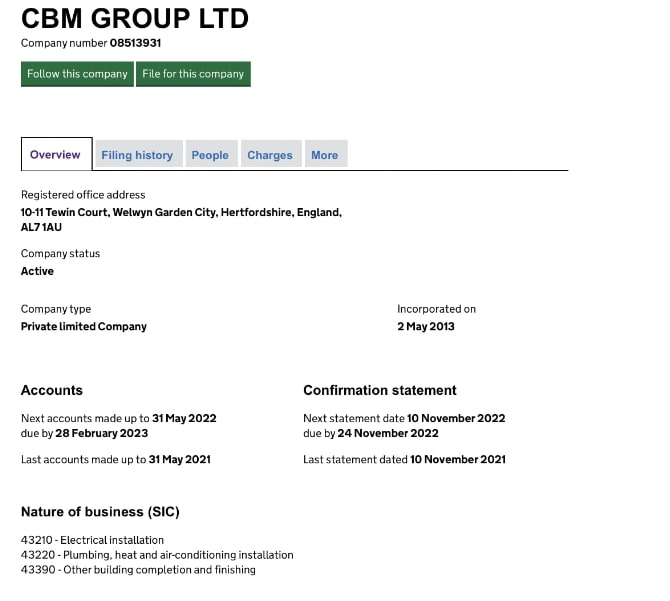 CBM Group LTD