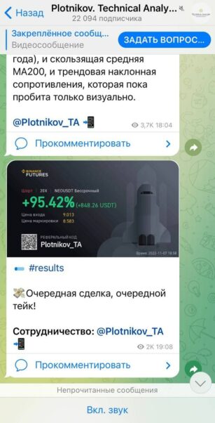 Plotnikov Technical Analysis в тг