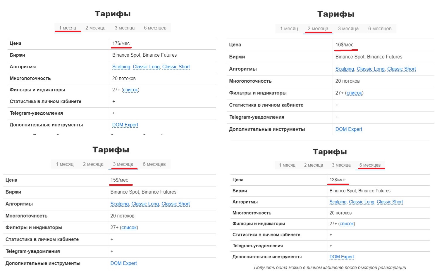 Stratum Bot тарифы