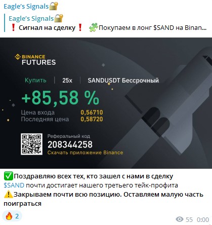 Сигналы на сделку от Eagle’s Signals