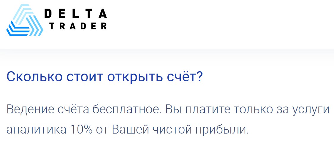 Delta Trader брокер услуги