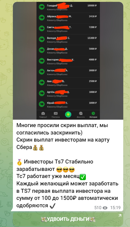 Отзывы о TS7 Робот Телеграмм