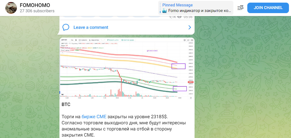 Скиншот торговой сессии