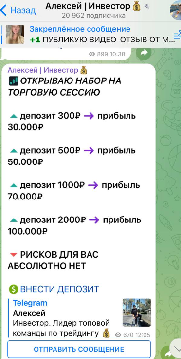 Алексей Инвестор инвестиции