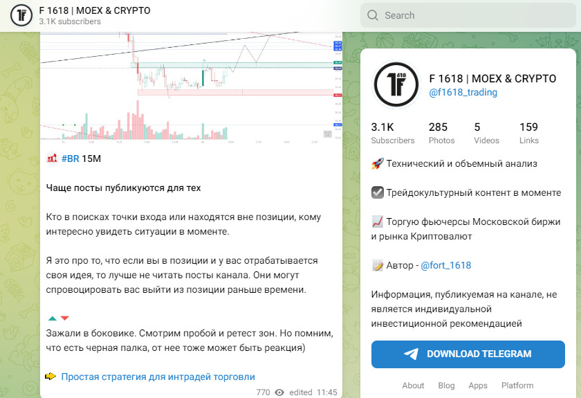 Новости на платформе F 1.618 MOEX